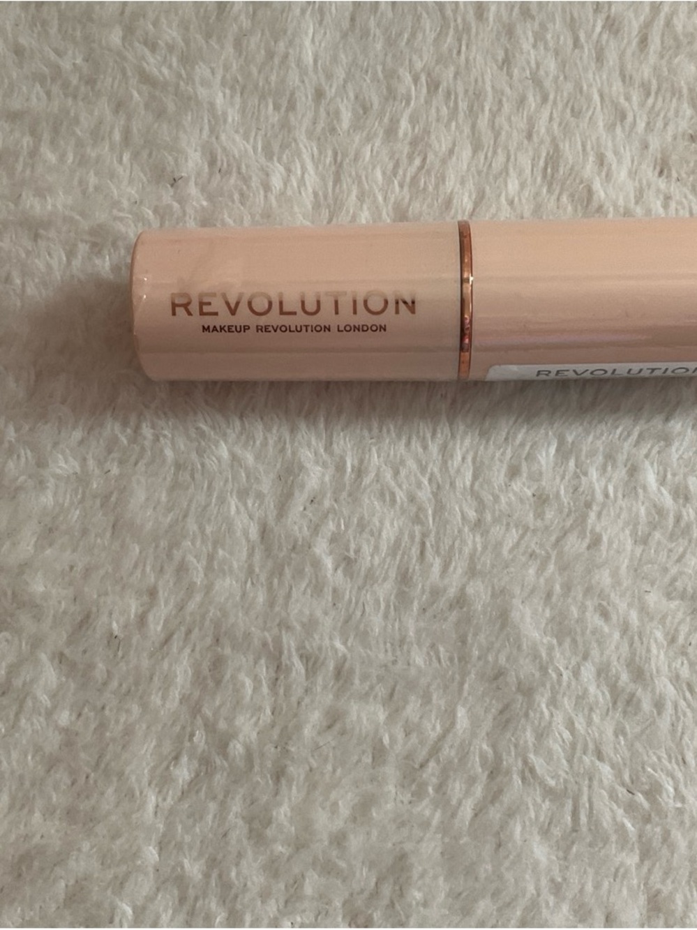 Revolution Makeup Tube in Soft Nude Pink with Rose Gold Trim